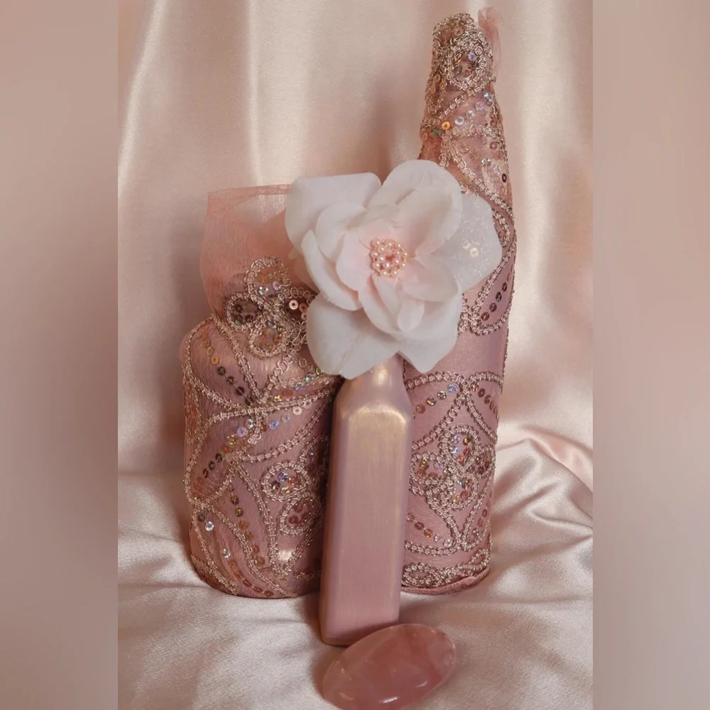 Hand Crafted Enchantment Glass Bottles&Scented Pillows Set - Picture 10 of 11